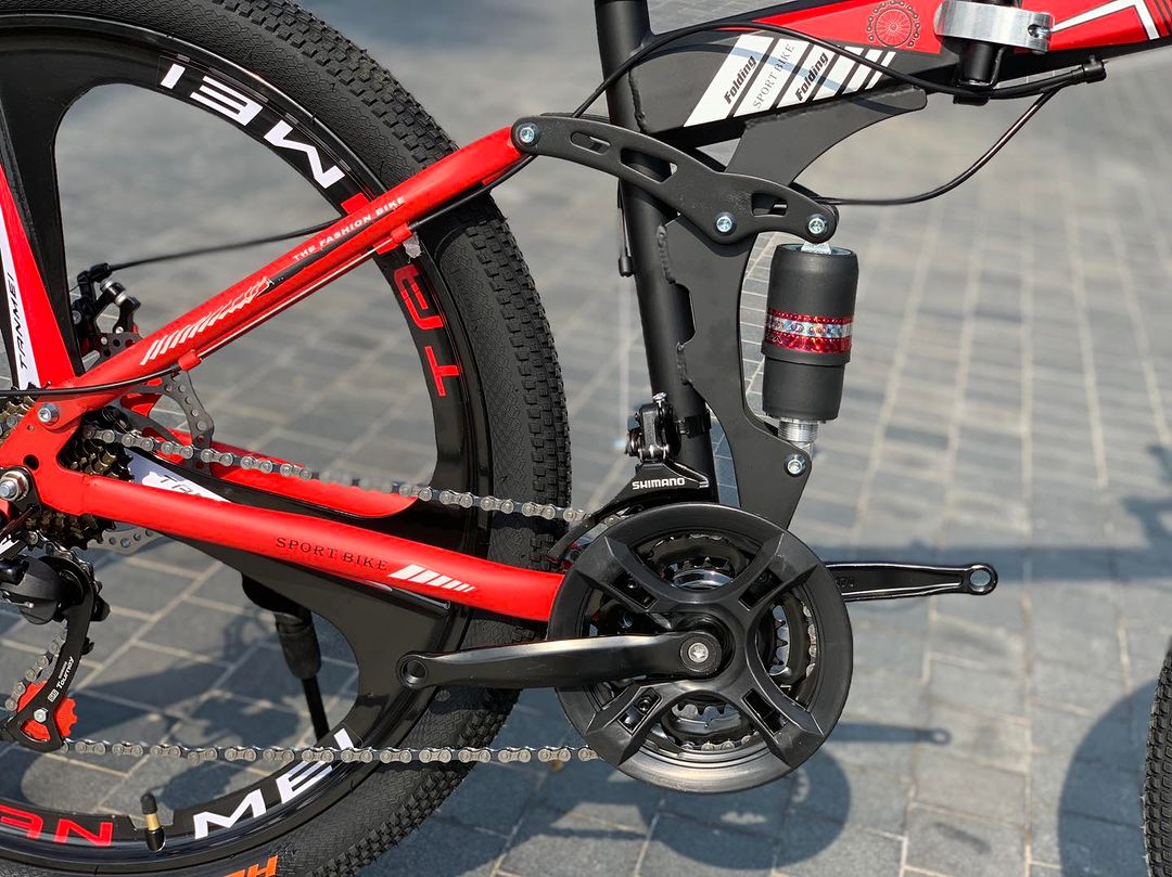 دوچرخه تاشو سایز ۲۶ ، ۲۴ و ۲۷  LAND ROVER (سفارش اروپا) رینگ‌ سه پره رنگ قرمز