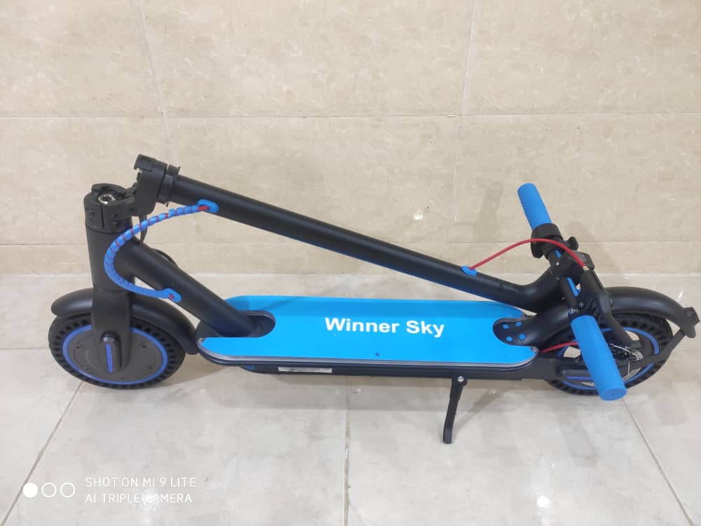 اسکوتر برقی تاشو  وینر اسکای winner sky باتری ۳۶ ولت  رنگ آبی