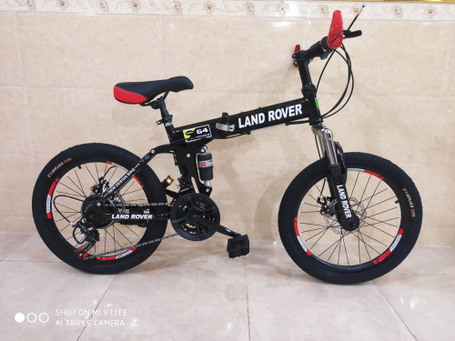 دوچرخه تاشو سایز ۲۰  LAND ROVER  رنگ‌ مشکی   دنده شیمانو