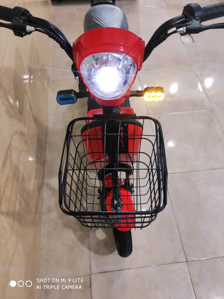 موتور سیکلت برقی دو‌ نفره chenxian mengma موتور ۳۵۰۰ وات    رنگ‌ قرمز