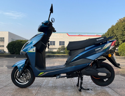 موتورسیکلت برقی(اسکوتر برقی) طرح کلیک COVAX (سفارش اتحادیه اروپا) مدل WOLF رنگ آبی کربنی ۲۰۲۴