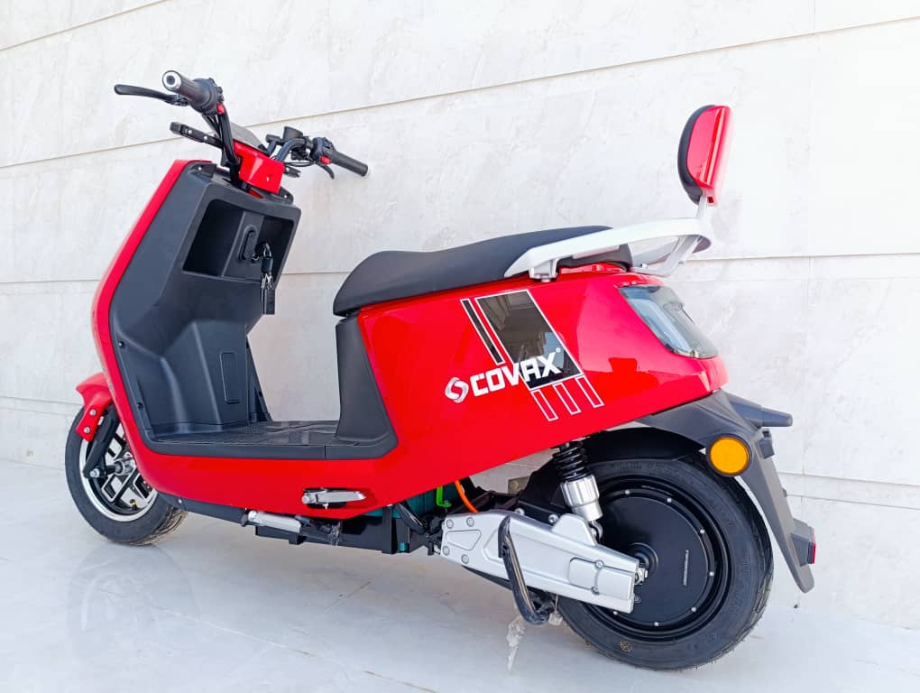 موتورسیکلت برقی(اسکوتر برقی) طرح وسپا COVAX (سفارش اتحادیه اروپا) مدل LAUNCH  رنگ قرمز ۲۰۲۴