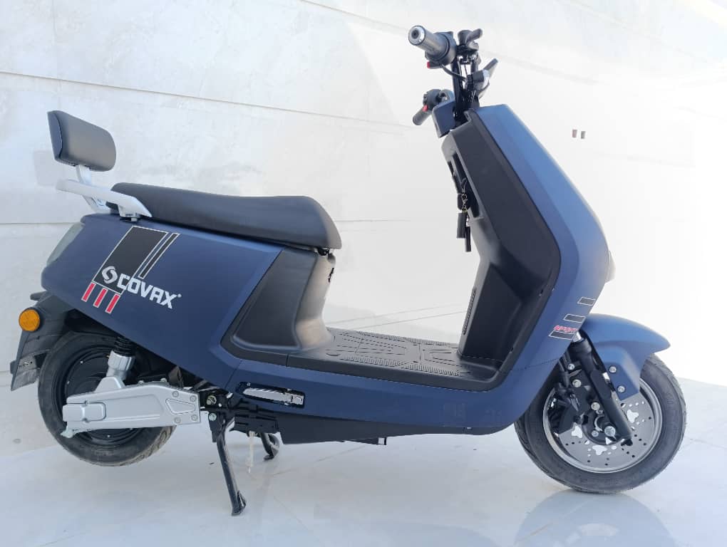 موتورسیکلت برقی(اسکوتر برقی) طرح وسپا COVAX (سفارش اتحادیه اروپا) مدل LAUNCH لانچ  رنگ آبی ۲۰۲۴