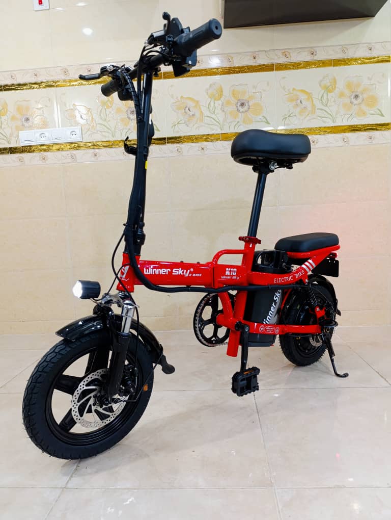 دوچرخه‌ برقی تاشو winner sky  مدل K10 رنگ قرمز سال ۲۰۲۴