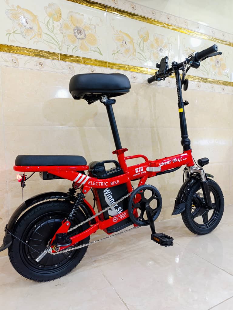 دوچرخه‌ برقی تاشو winner sky  مدل K10 رنگ قرمز سال ۲۰۲۴
