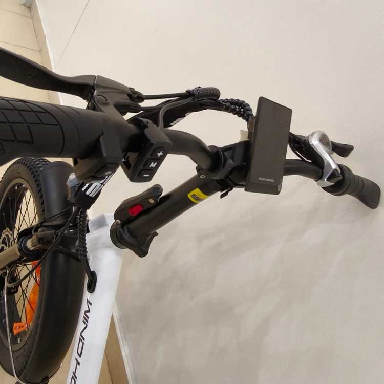 دوچرخه برقی تاشو آفرود تایر پهن دنده ای WIND HORSE ( سفارش انگلیس ) مدل W4B رنگ مشکی ( پیش فروش تحویل حدودا یک ماه )